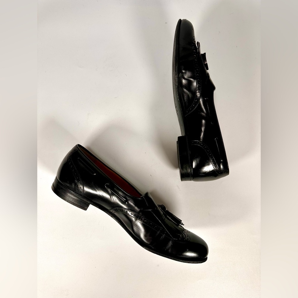 Salvatore Ferragamo Men’s Bordoux Wingtop Kiltie Tassel Designers Loafers - Picture 6 of 11